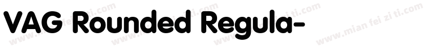 VAG Rounded Regula字体转换